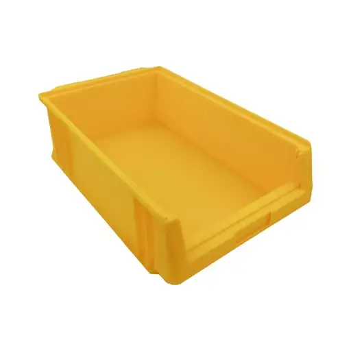 SuperSparSet 10x Sichtlagerbox Classic B | Gelb | HxBxT 15x32x50cm | Polypropylen | Sichtlagerbehälter, Sichtlagerkasten, Sichtlagerkastensortiment, Sortierbehälter