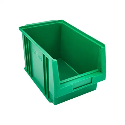 SuperSparSet 10x Sichtlagerbox Classic C | Grün | HxBxT 20x21x33cm | Polypropylen | Sichtlagerbehälter, Sichtlagerkasten, Sichtlagerkastensortiment, Sortierbehälter