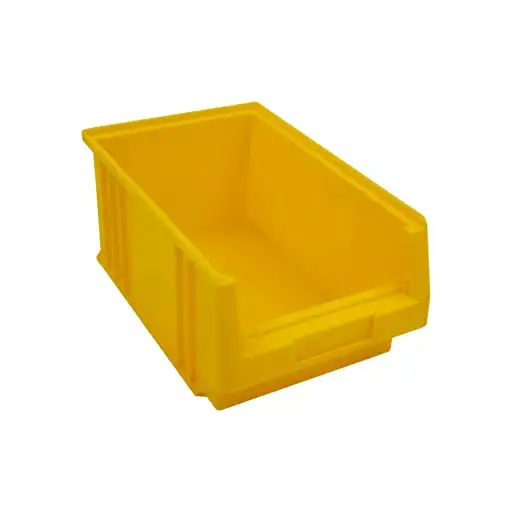 SuperSparSet 10x Sichtlagerbox Classic D | Gelb | HxBxT 15x21x33cm | Polypropylen | Sichtlagerbehälter, Sichtlagerkasten, Sichtlagerkastensortiment, Sortierbehälter