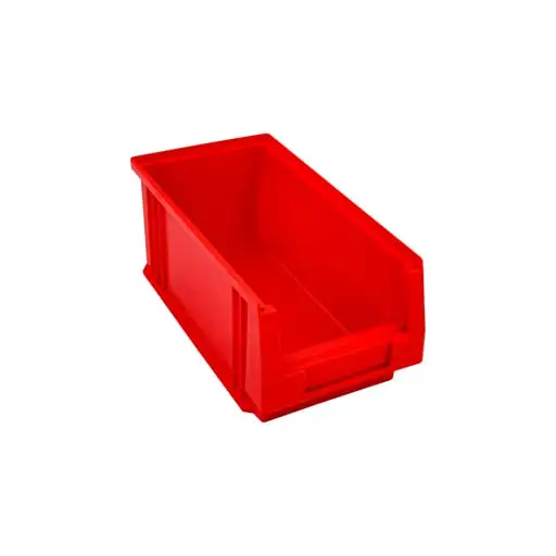 SuperSparSet 25x Sichtlagerbox Classic E | Rot | HxBxT 12x15x29cm | Polypropylen | Sichtlagerbehälter, Sichtlagerkasten, Sichtlagerkastensortiment, Sortierbehälter