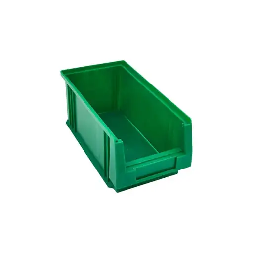 SuperSparSet 25x Sichtlagerbox Classic E | Grün | HxBxT 12x15x29cm | Polypropylen | Sichtlagerbehälter, Sichtlagerkasten, Sichtlagerkastensortiment, Sortierbehälter