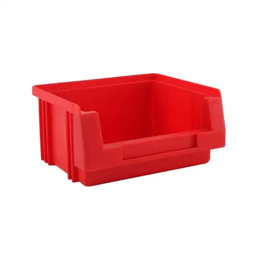 SuperSparSet 50x Sichtlagerbox Classic H | Rot | HxBxT 5x10x9cm | Polypropylen | Sichtlagerbehälter, Sichtlagerkasten, Sichtlagerkastensortiment, Sortierbehälter