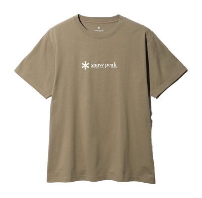 T-Shirt Snow Peak Soft Cotton Logo Short Sleeve T-Shirt Unisex Brown