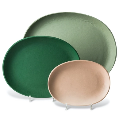 Tablett POLSPOTTEN Greek Green (Set von 3)