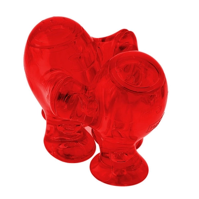Salz- und Pfefferstreuer Koziol Step'n Pep Transparent Rot