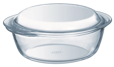 Auflaufform Pyrex Essentials Rund mit Deckel 2,4 L