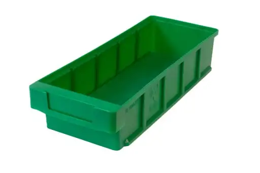 SuperSparSet 10x Regalkasten Classic | Grün | HxBxT 8,3x15x30cm | Polypropylen | Sichtlagerkasten, Sortimentskasten, Sortimentsbox, Kleinteilebox