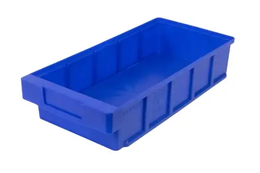 SuperSparSet 8x Regalkasten Classic | Blau | HxBxT 8,3x19x30cm | Polypropylen | Sichtlagerkasten, Sortimentskasten, Sortimentsbox, Kleinteilebox