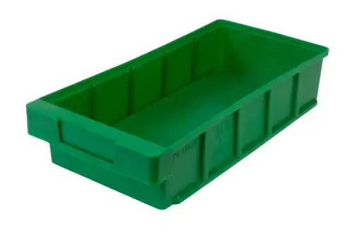 SuperSparSet 8x Regalkasten Classic | Grün | HxBxT 8,3x19x40cm | Polypropylen | Sichtlagerkasten, Sortimentskasten, Sortimentsbox, Kleinteilebox