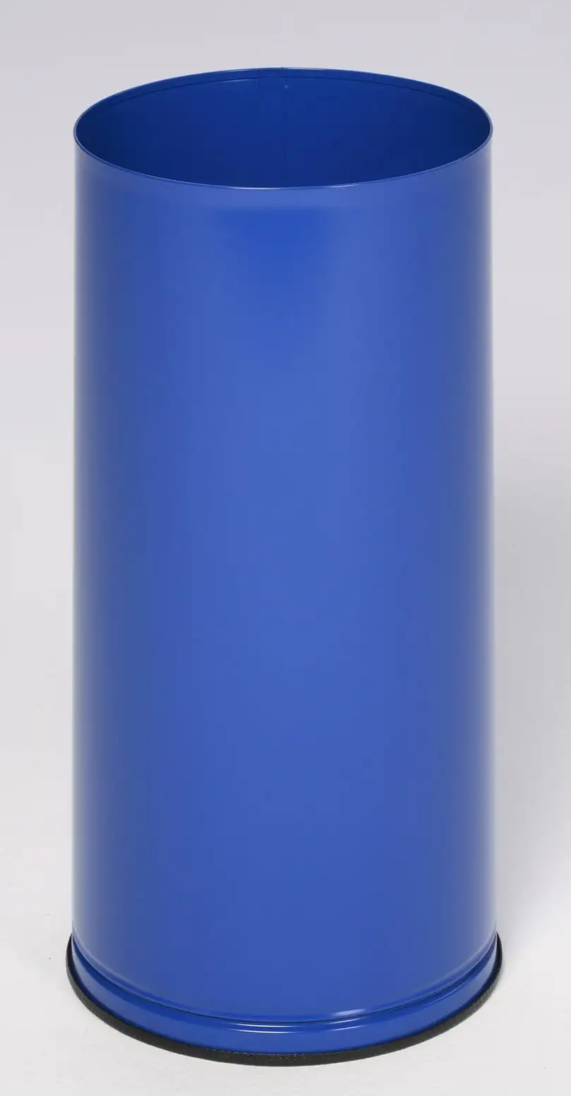 Dekorativer Schirmständer glatt | HxBxT 61x27x27cm | Verzinkter Stahl | Blau