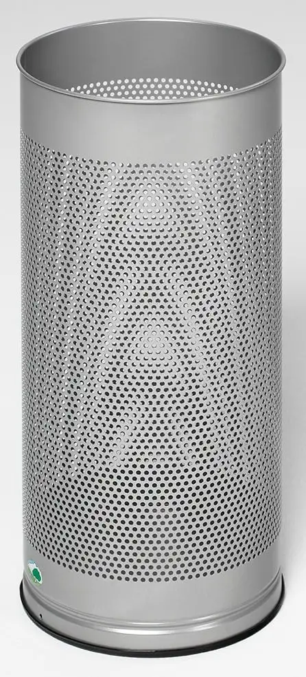 Dekorativer Schirmständer gelocht | HxBxT 61x27x27cm | Verzinkter Stahl | Silber