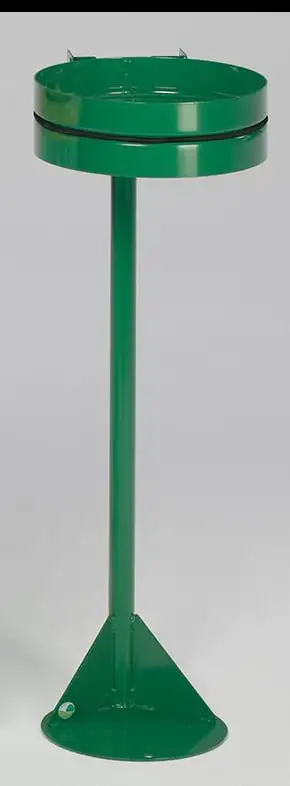 Standhalter mit Gummiband | ohne Deckel | HxBxT 105x37x46,5cm | Stahl | Grün