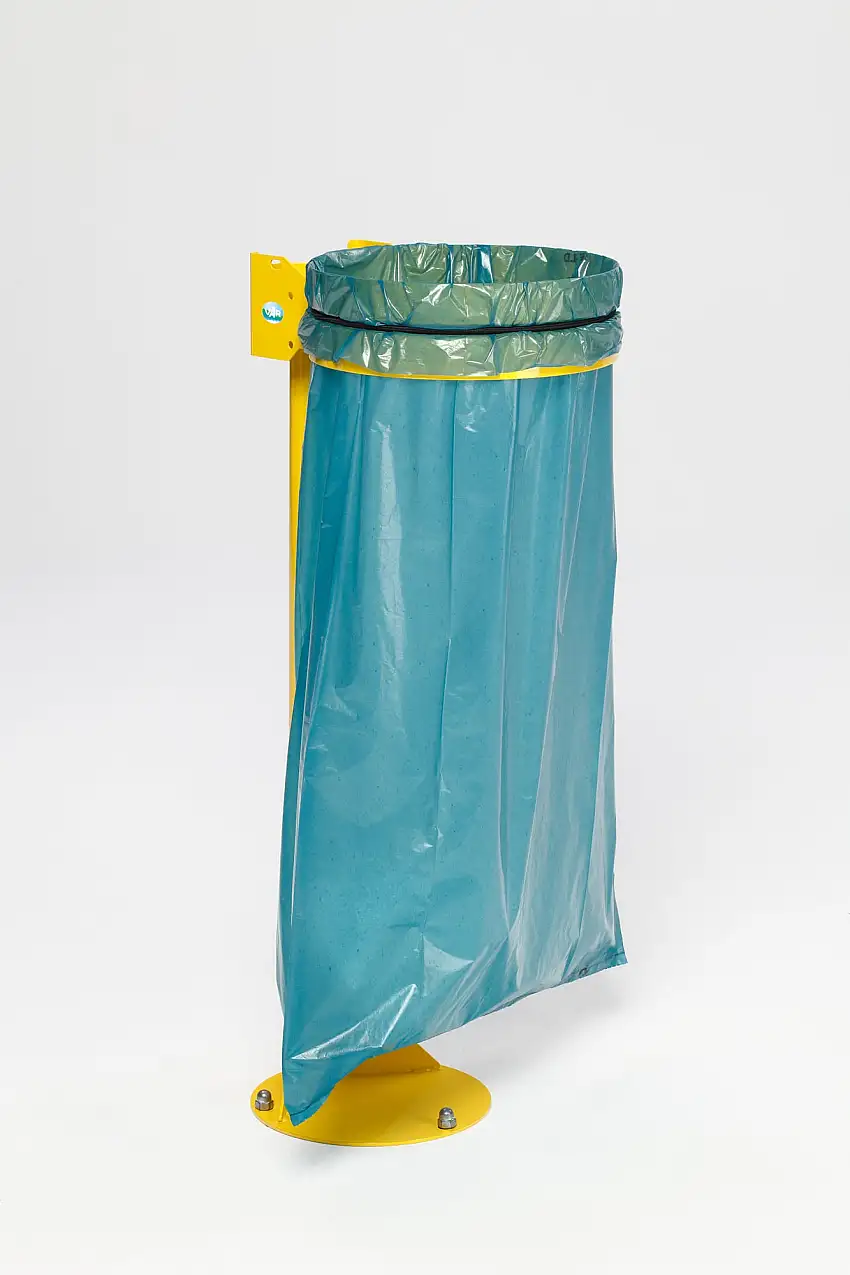 Standhalter mit Gummiband | ohne Deckel | HxBxT 105x37x46,5cm | Stahl | Gelb