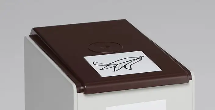 Deckel für Abfall- und Wertstoffsammelsystem 40 Liter | Kunststoff | Braun