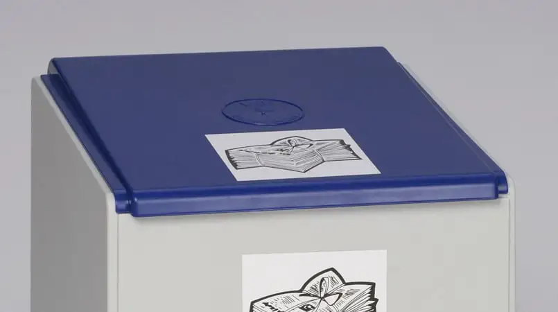 Deckel für Abfall- und Wertstoffsammelsystem 60 Liter | Kunststoff | Blau