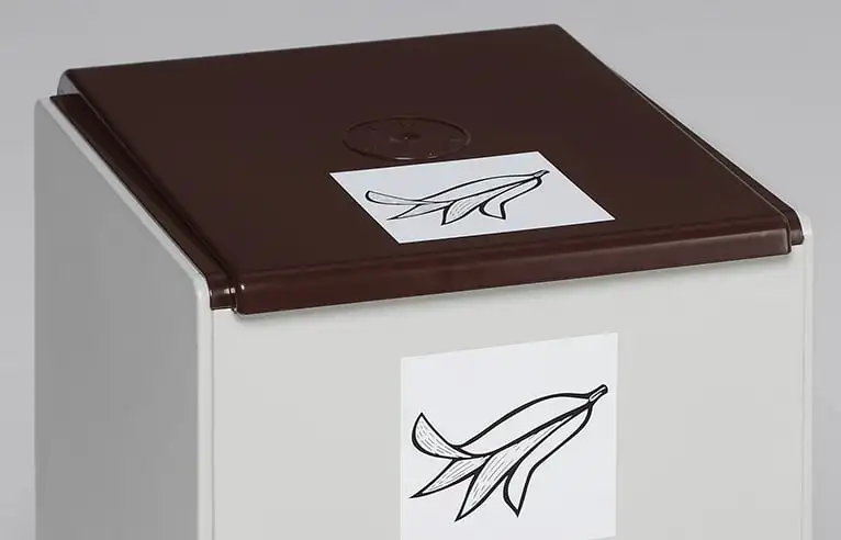 Deckel für Abfall- und Wertstoffsammelsystem 60 Liter | Kunststoff | Braun
