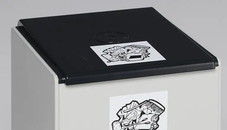 Deckel für Abfall- und Wertstoffsammelsystem 60 Liter | Kunststoff | Anthrazit