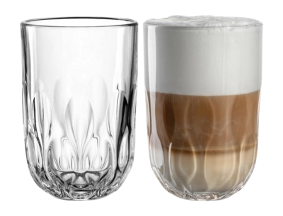 Latte Macchiato Glas Leonardo Gocce 3 390ml (2er-Set)