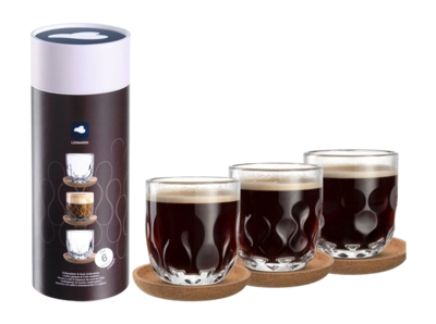 Koffieglas Leonardo Gocce Tumblers 220ml (3er-Set)