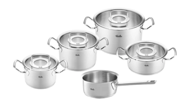Topf-Set Fissler Original Profi Collection mit Kochtopf und Glasdeckeln (5-teilig)