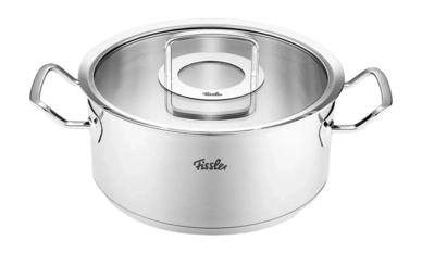 Kochtopf Fissler Original Profi Collection Niedrig mit Rostfreier Edelstahl Glasdeckel 24 cm