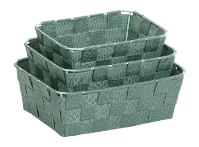 Aufbewahrungskorb Kela Alvaro Green (3er-Set)
