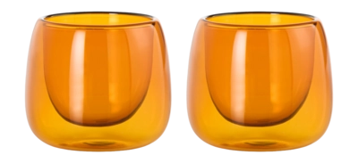 Windlicht Set AdHoc Yuna Amber (2-teilig)
