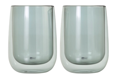 Teeglas AdHoc Duo Glas Grau 400 ml (2-teilig)