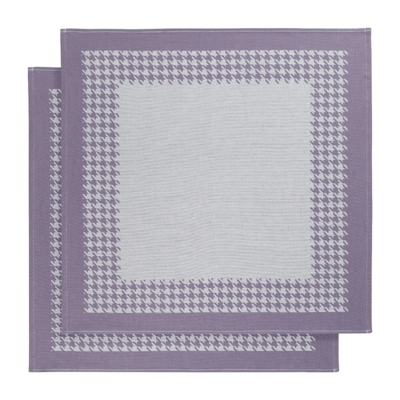 Geschirrtücher De Witte Lietaer Pied de Poule Lavender (2er-Set)