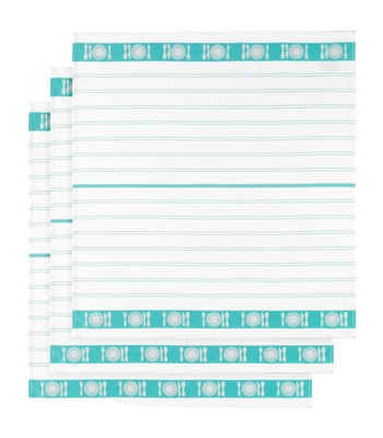 Geschirrtücher De Witte Lietaer BML White-Aqua (3er-Set)