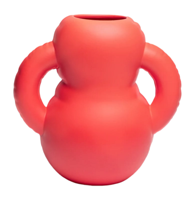 Vase Home Studyo Oscar Coral Red Ceramic