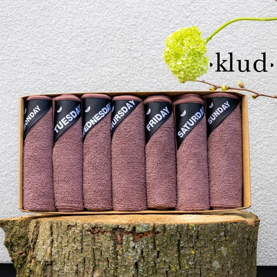Geschirrhandtücher Klud Denmark Mauve (7er-Set)