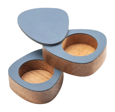 Peffer- und Salzset Lind DNA Curve Salt & Pepper Nupo Baby Blue (2er-Set)