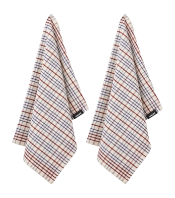 Geschirrtuch Humdakin Organic Checkered Race (Set von 2 Stück)