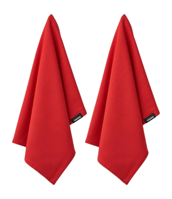 Geschirrtuch Humdakin Organic Rushing Red (Set von 2 Stück)