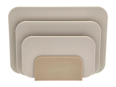 Schneidebrett Rosti Set Choptima Humus 35,5 x 26,5 cm (Set aus 3 + Halter)
