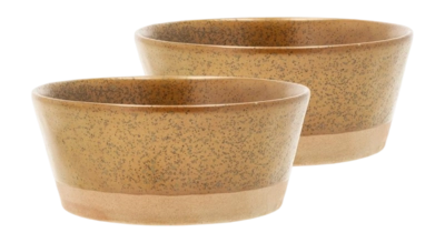 Schüsseln Villa Collection Evig Amber 15 x 6,5 cm (2er-Set)