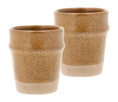 Espressotassen Villa Collection Evig Amber 10 cl (2er-Set)