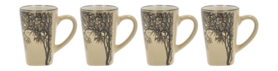 Espressotassen Villa Collection Hela Brown 10 cl (4er-Set)