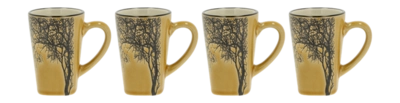 Espressotassen Villa Collection Hela Golden Yellow 10 cl (4er-Set)