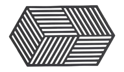 Untersetzer Zone Denmark Hexagon Black 24 cm