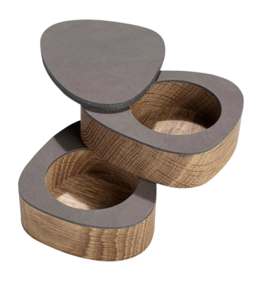 Pfeffer- und Salzset Lind DNA Curve Salt & Pepper Nupo Caviar (2er-Set)