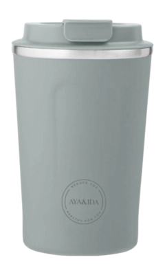 Thermobecher AYA&IDA CUP2GO Grey Green 380 ml