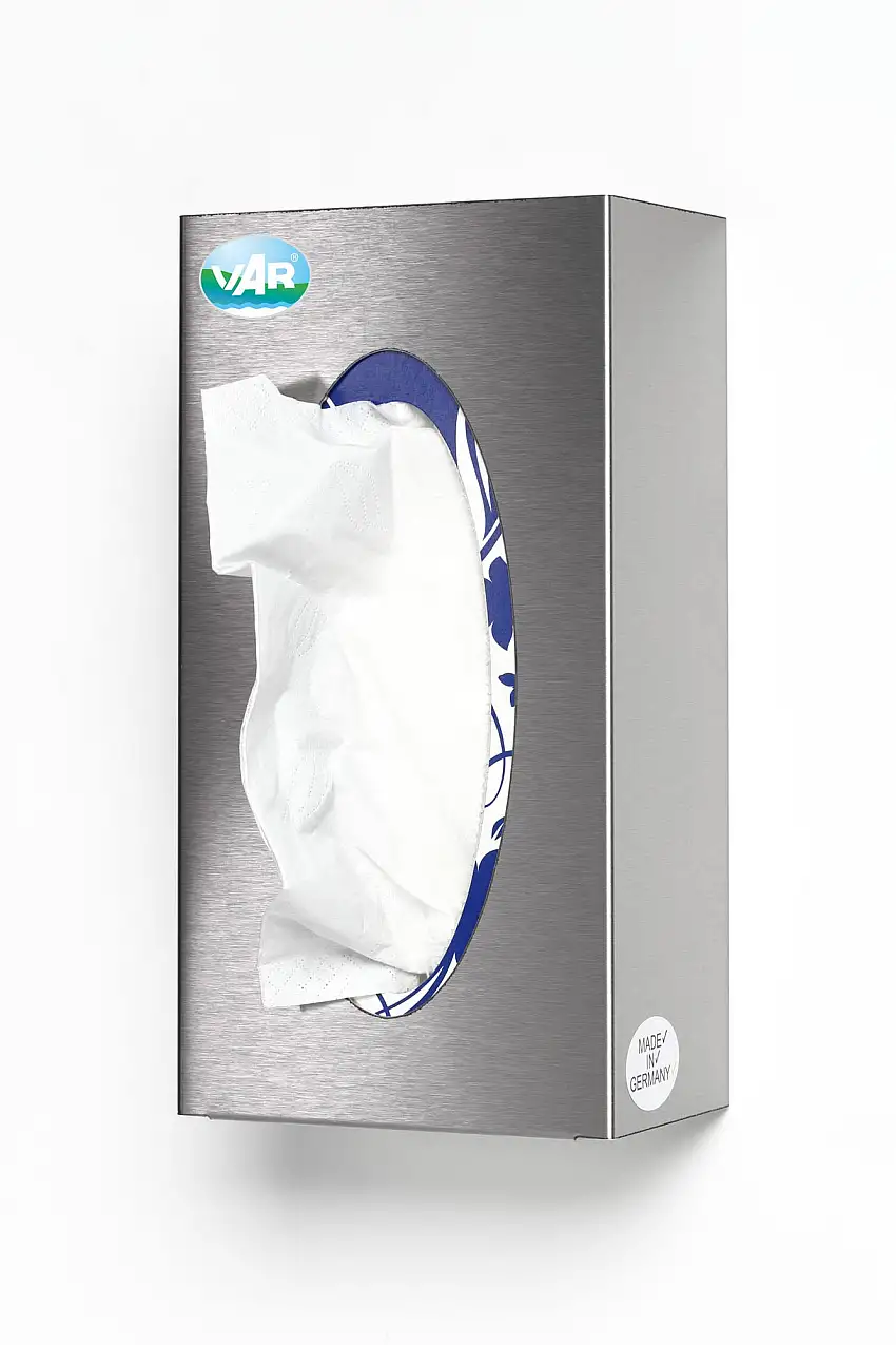 Robuster Wandspender für Handschuhe 1-Fach | HxBxT 25x13x8cm | Edelstahl | Silber