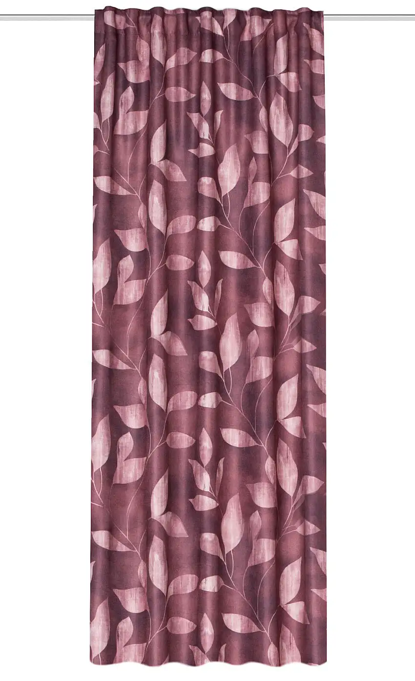 Verdunkelungsschal "Ateka" Kombiband bordeaux BXH 135x245cm