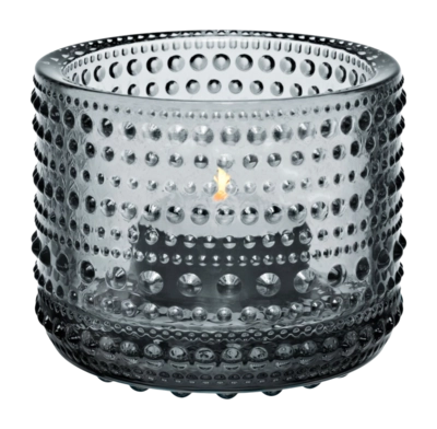 Teelichthalter Iittala Kastehelmi Grau 6,4 cm