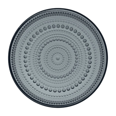 Dessertteller Iittala Kastehelmi Dunkelgrau 17 cm