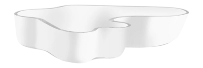 Dekoschale Iittala Aalto Opal Weiß 26 x 5 cm