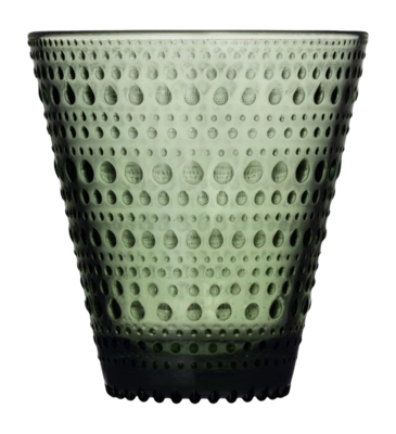 Wasserglas Iittala Kastehelmi Tannengrün 300 ml (2er-Set)
