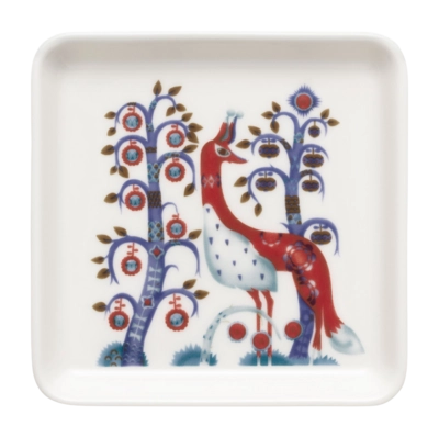 Servierschale Iittala Taika Quadratisch Weiß Mehrfarbig (12 x 12 cm)